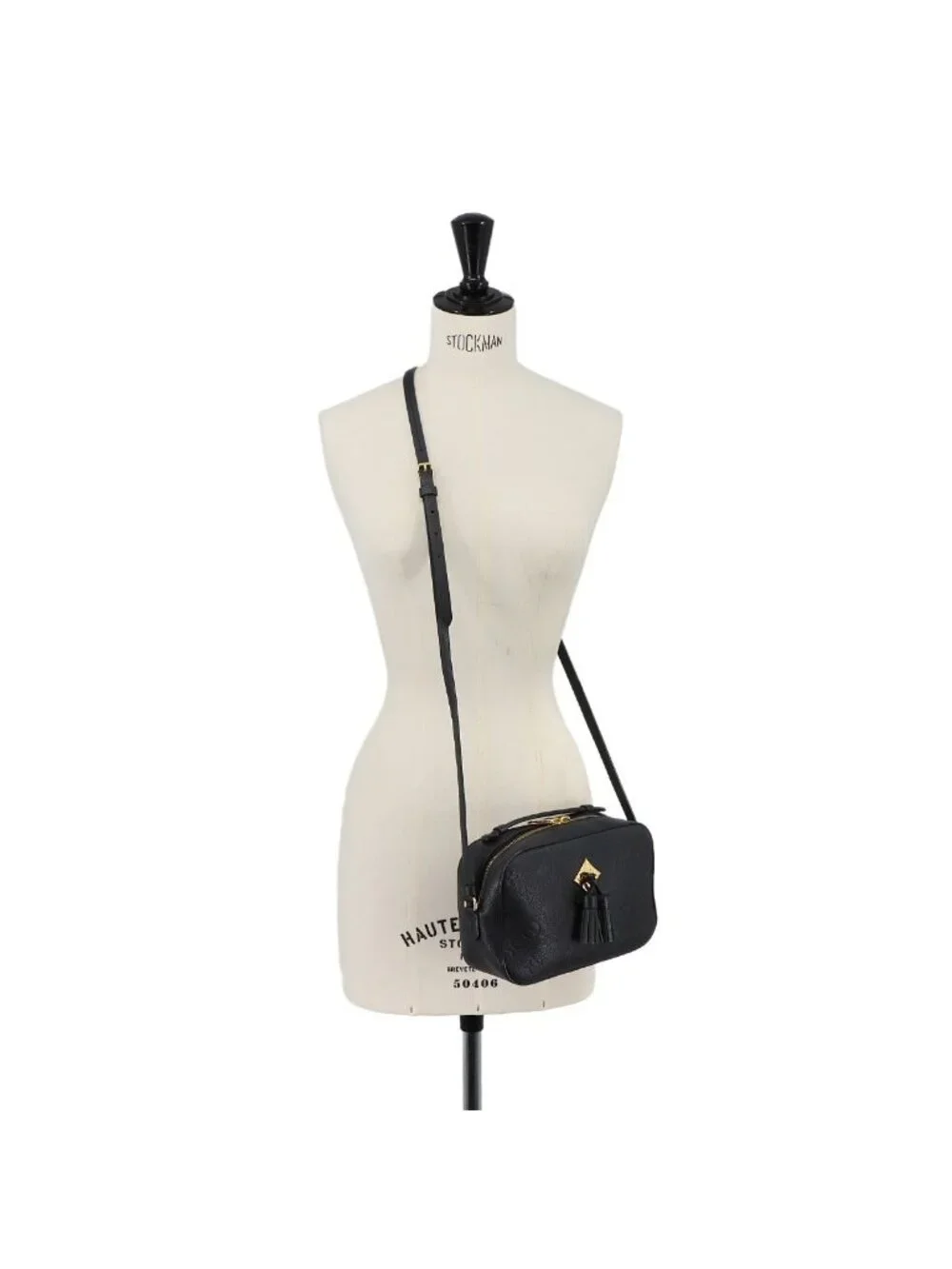 Louis Vuitton Monogram Empreinte Saintonge Shoulder Bag Leather Noir Black